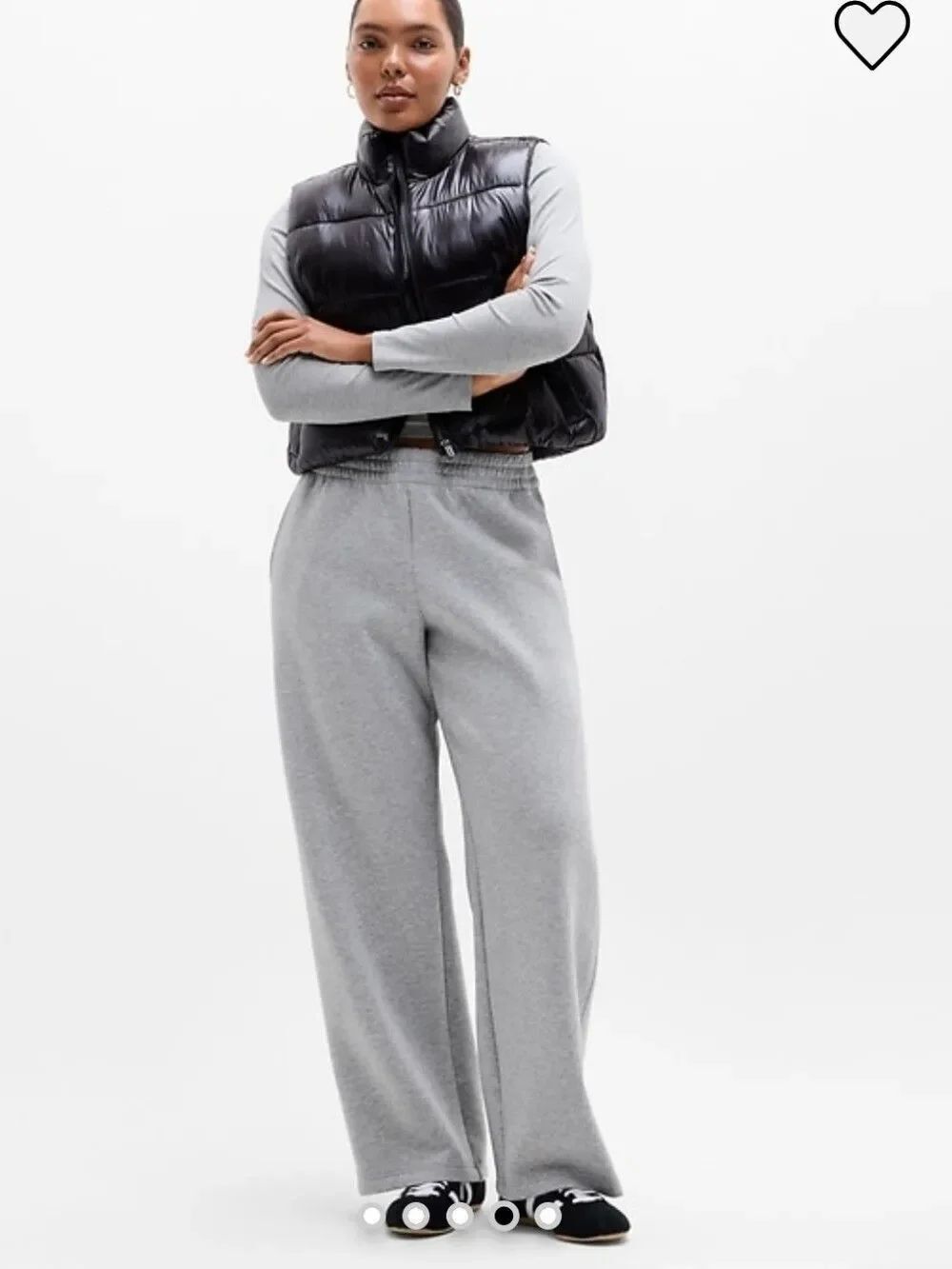 Athleta Form Knit - Gray Wide-Leg Sweatpants - Women's Comfortable Lounge Pants